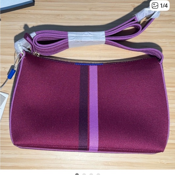 Rothy’s Casual Crossbody in Plum Stripe - Picture 7 of 7